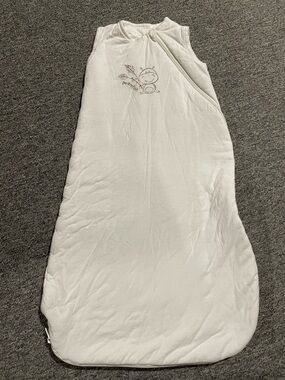 White Baby Sleep Sack with Cute  Character